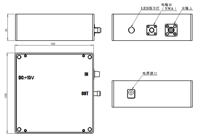 TC-APD-10G APD高速光探测模块