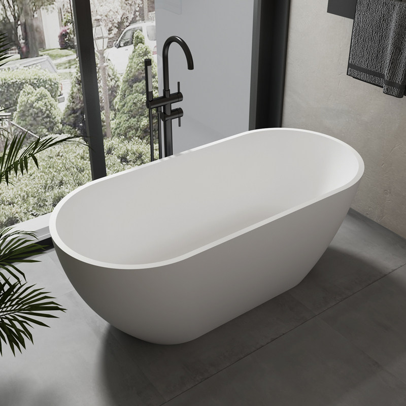 MM8810 Oval Shape Free Standing Artificial Stone Bathtub