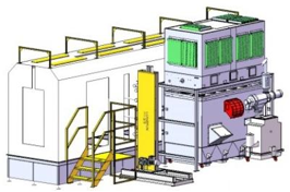 管道式单级回收喷房