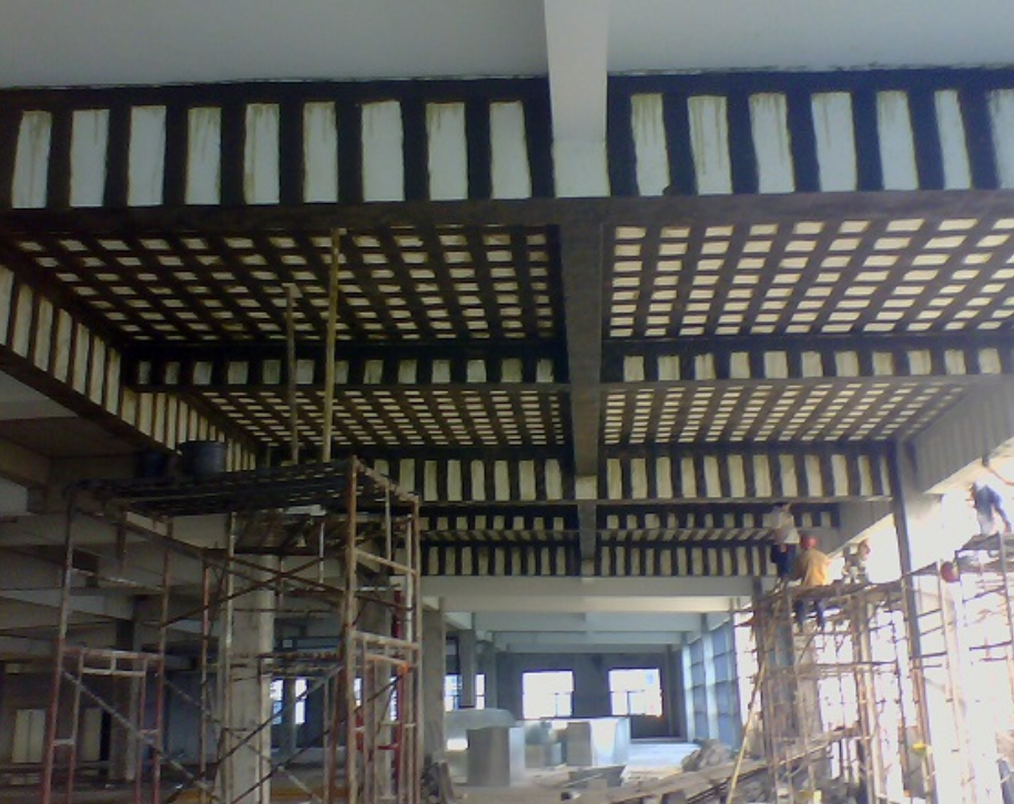 Unidirectional carbon fiber for buildings