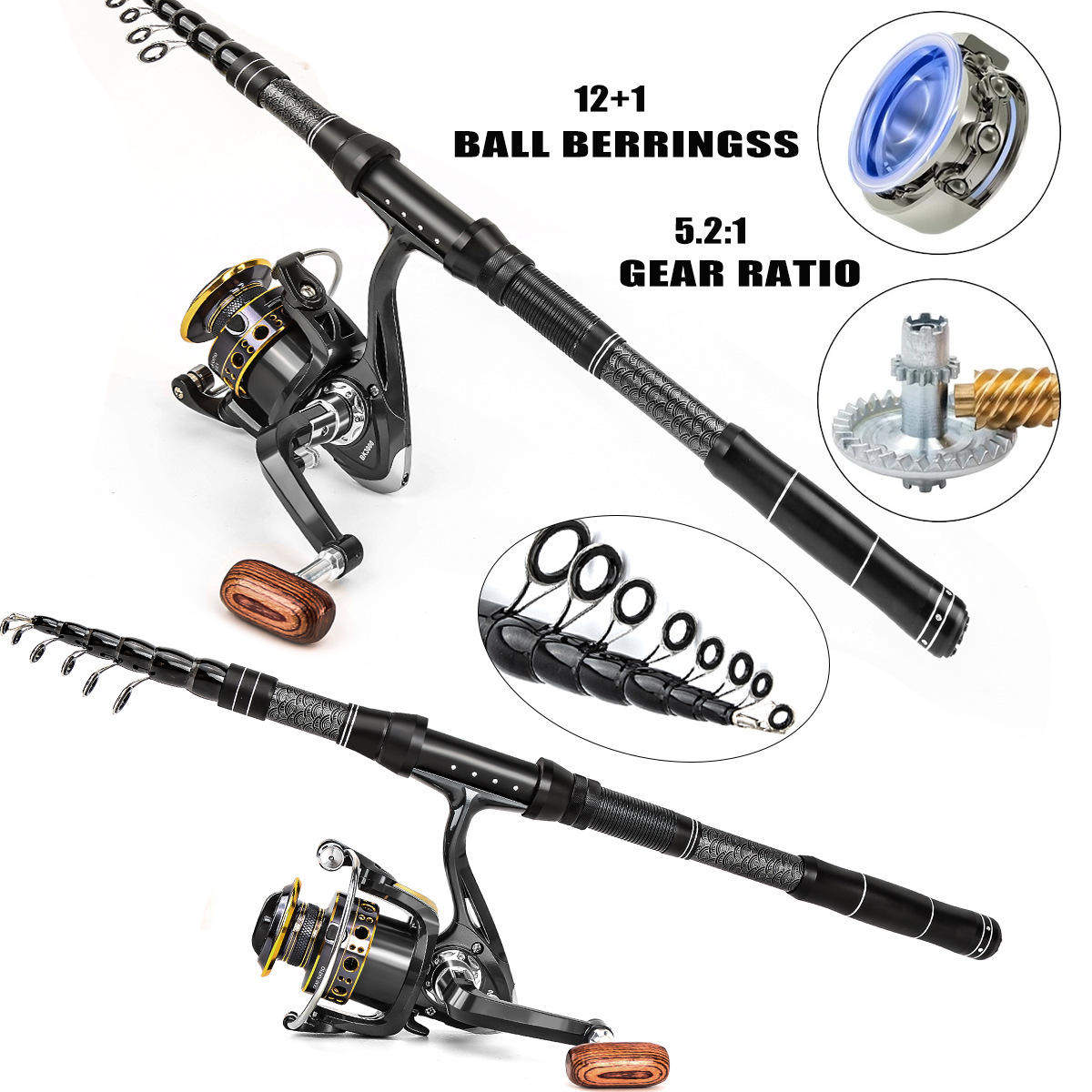 Fishing rods reels and combos