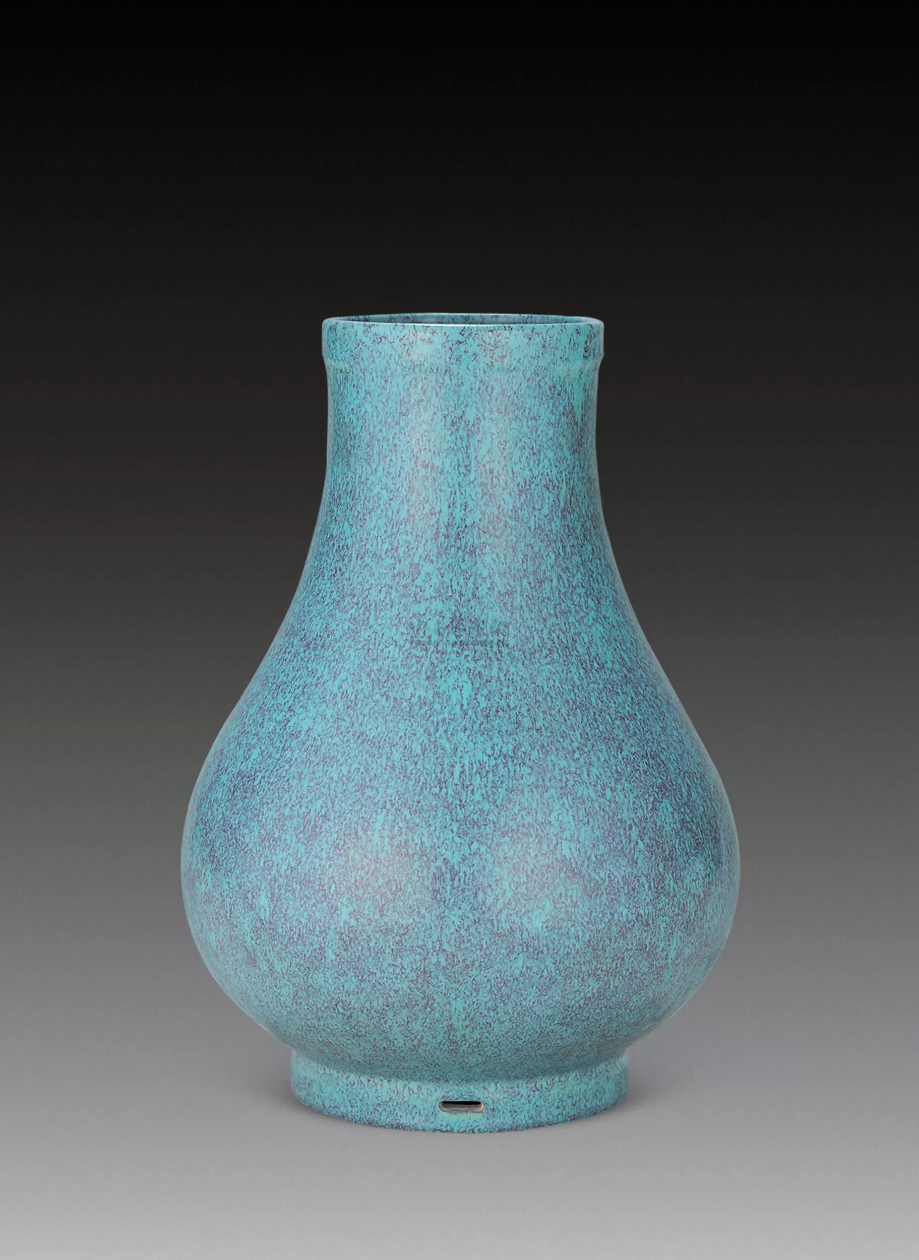 清中.炉钧釉琵琶尊