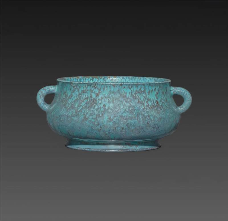 清中.炉钧釉簋式香炉