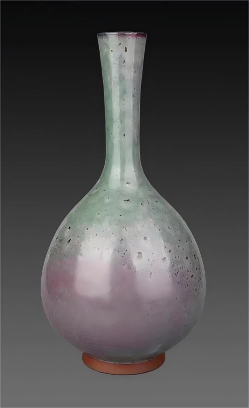 明中.钧红釉胆瓶