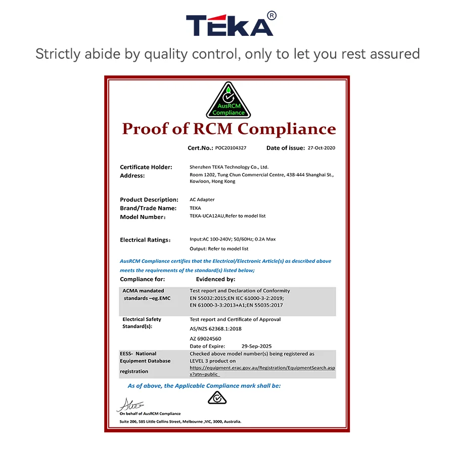 5v2a usb charger australian regulations