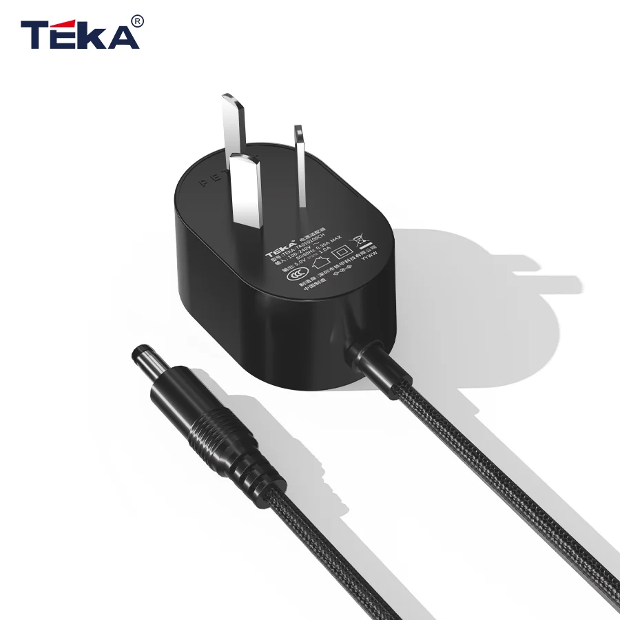 6w wall-mounted power adapter, three-plug grounding, special medium gauge for pets