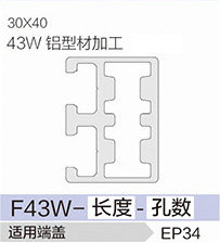 立高鋁型材40系列-F43W