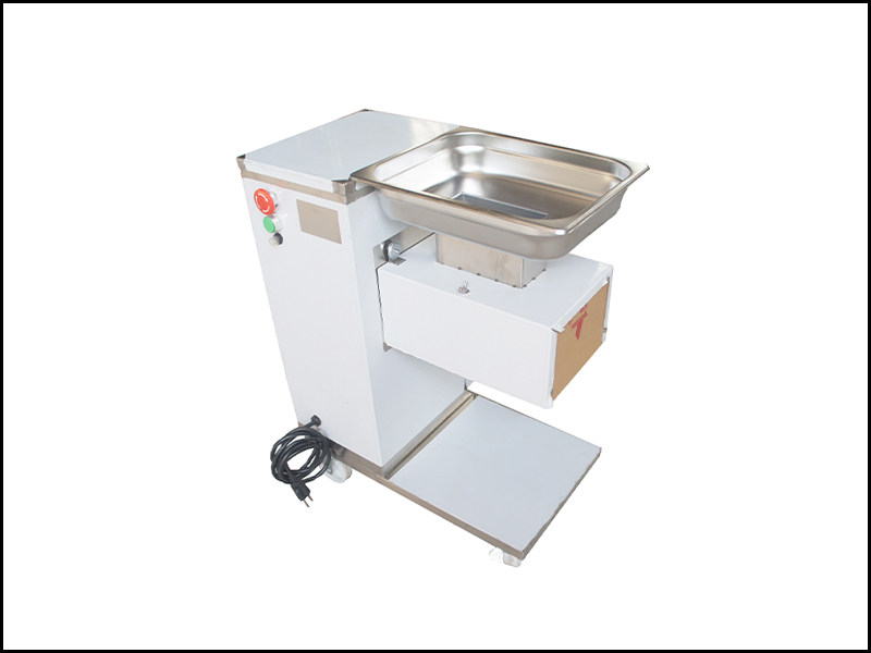 Small vertical multifunctional meat slicer for slicing brine sausage