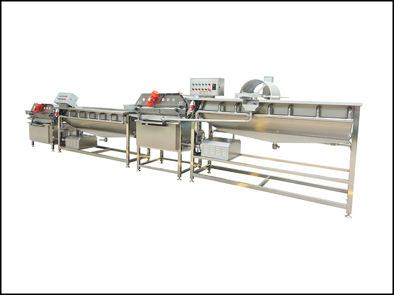 Automatic vortex cleaning line