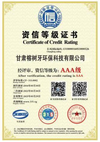 AAA级重合同守信用企业