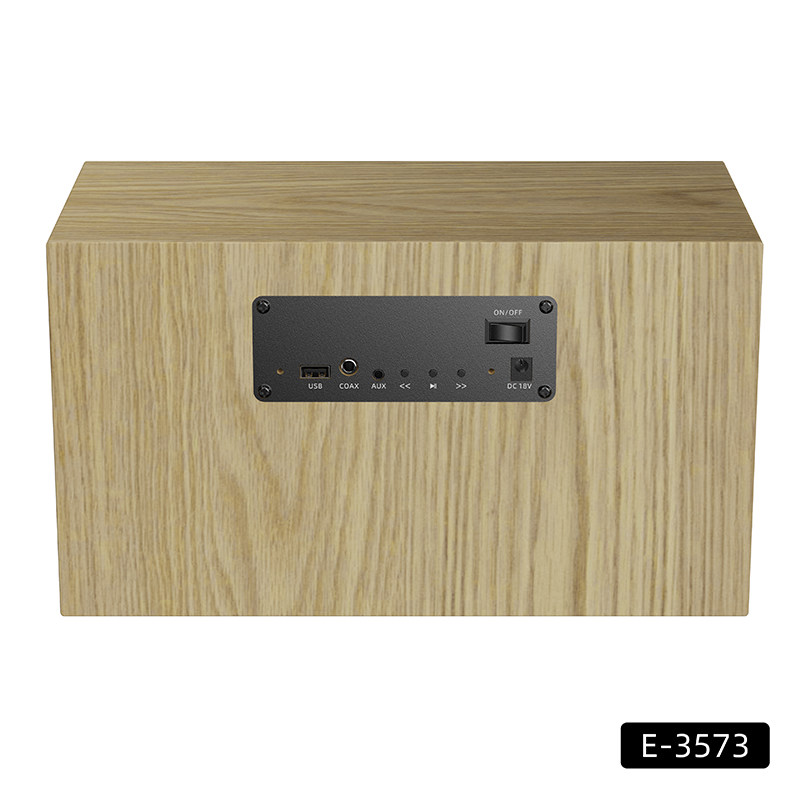 E-3573 Wood color Bluetooth speaker