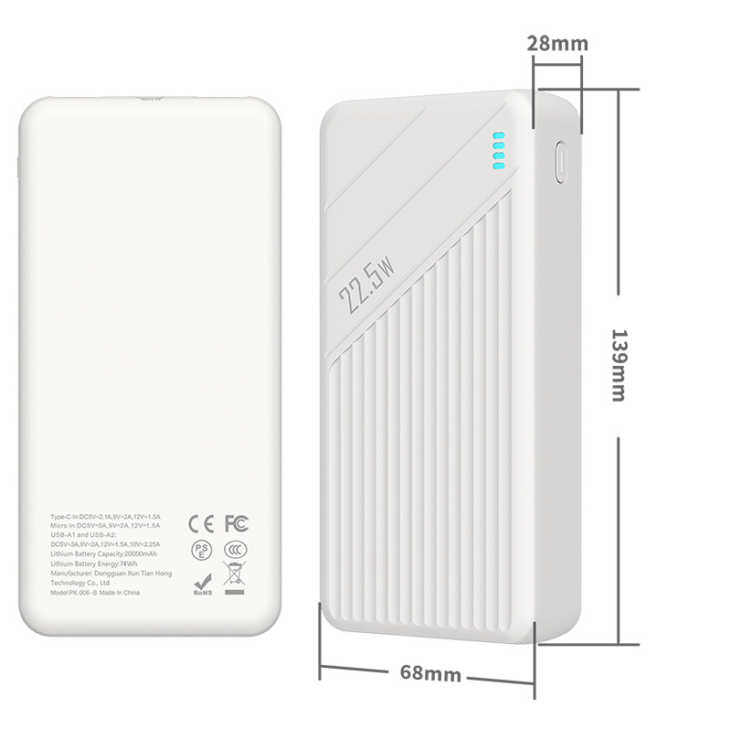 PK006 Portable Power bank 10000mAh 20000mAh 22.5W
