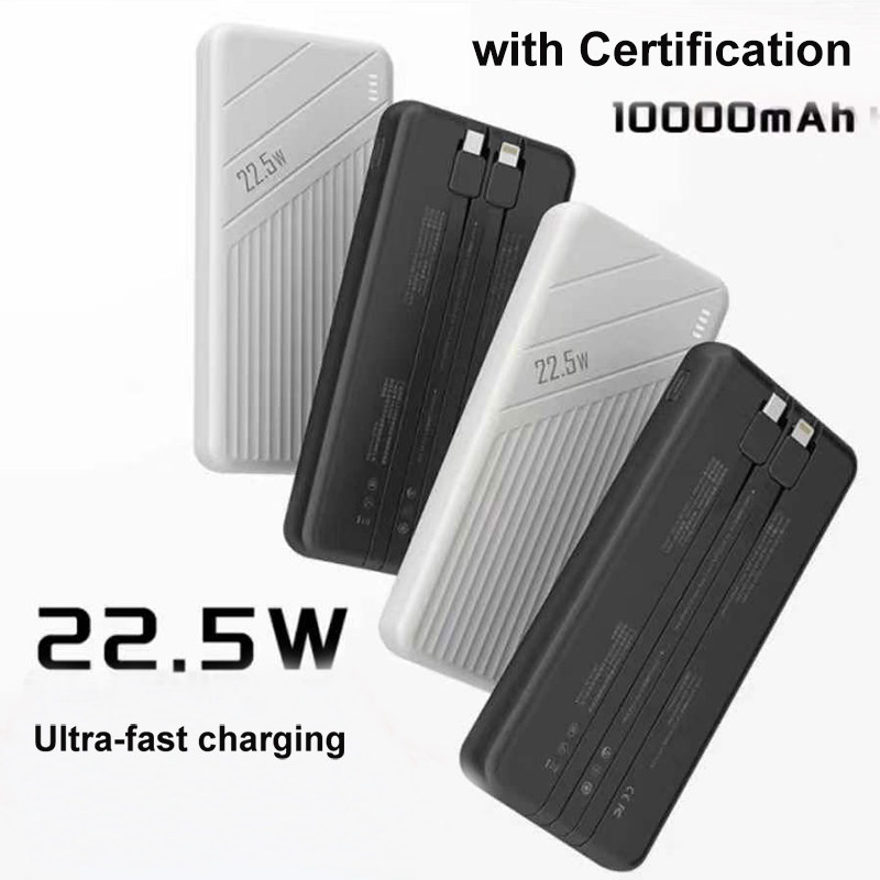 PK009 Power bank with charging cable 10000mAh 22.5W