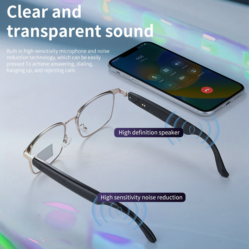 GS06 Smart glasses lenses color change voice assistant sunglasses