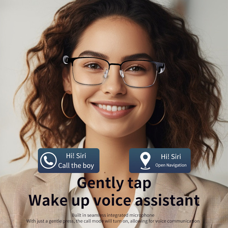 GS06 Smart glasses lenses color change voice assistant sunglasses