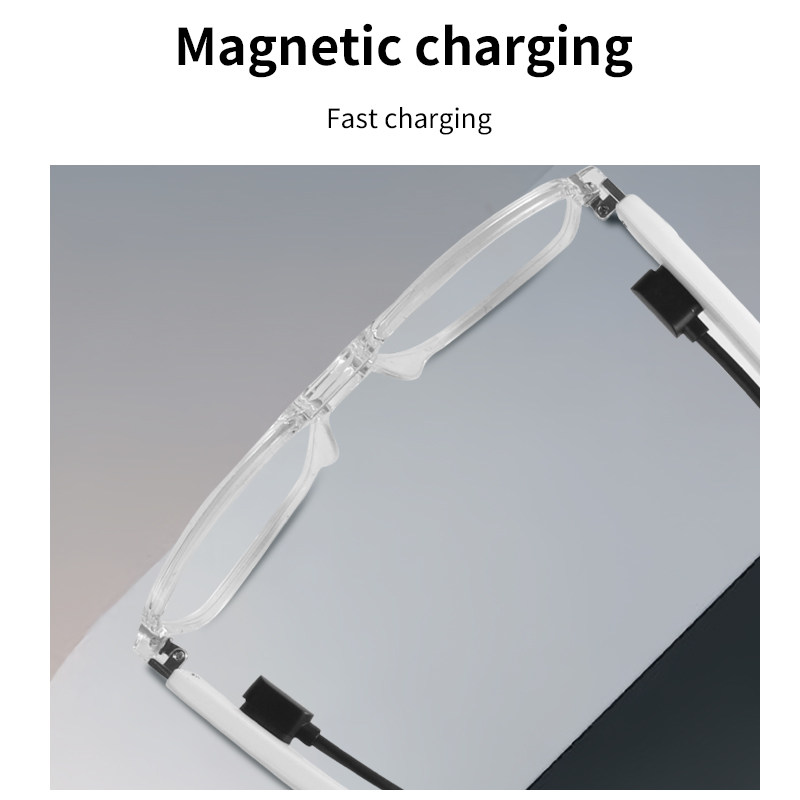 GS10 Double beam Smart glasses Transparent color changing lenses