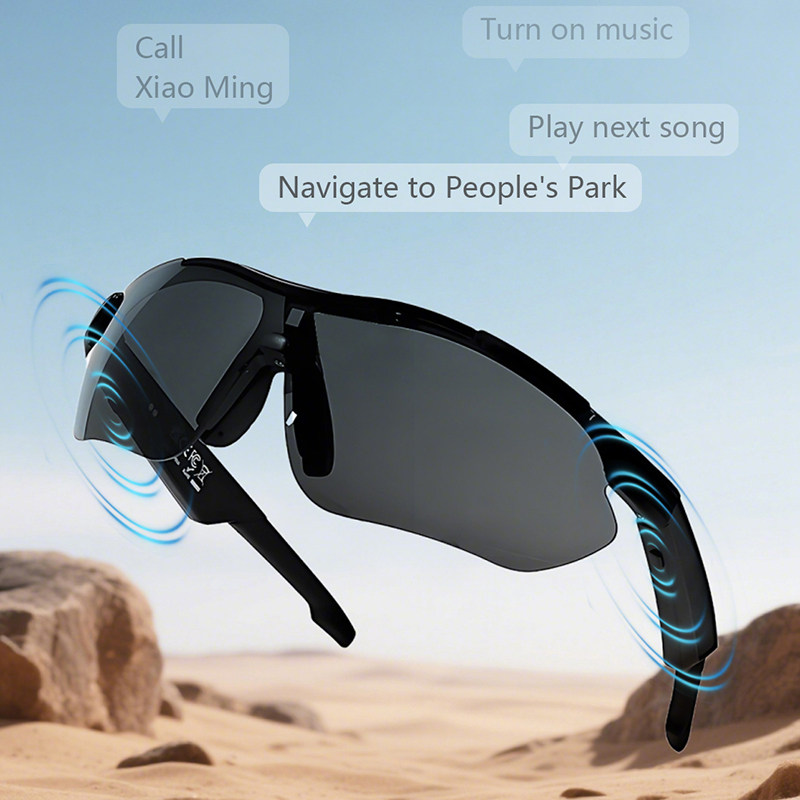 QY-Pro3 UV400 Cool Fashions smart sunglasses with Ai voice assistant