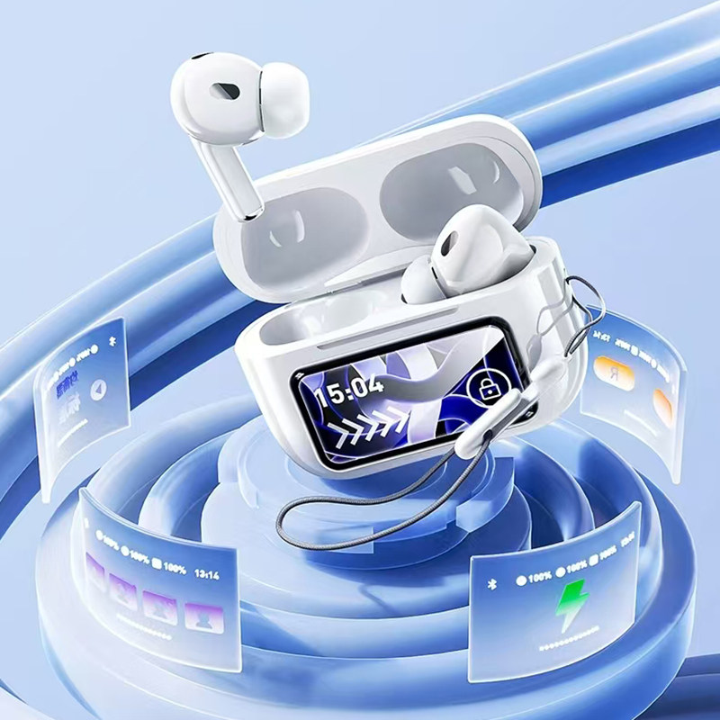 Factory Price Bluetooth Earphone with Touch Screen for iPhone Huawei Vivo Mobile Phones TWS Non-Noise Cancelling Headphones