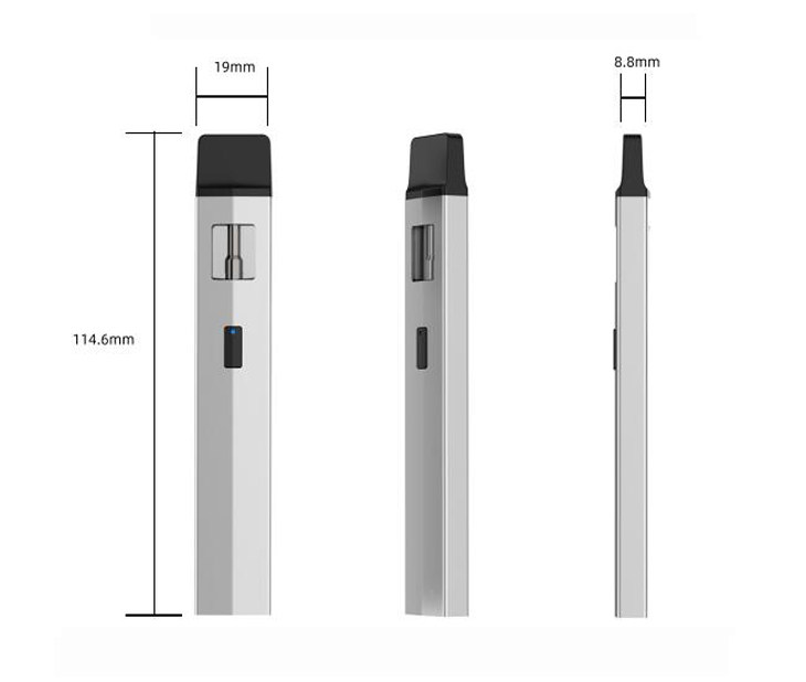  FA031 1ml/gram Disposable Vape Pen with Button Preheat & Adjustable Voltages for Distilled Oil