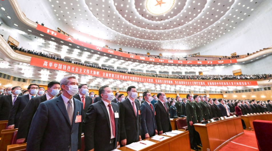 万景党支部组织全体党员观看学习党的二十大开幕式