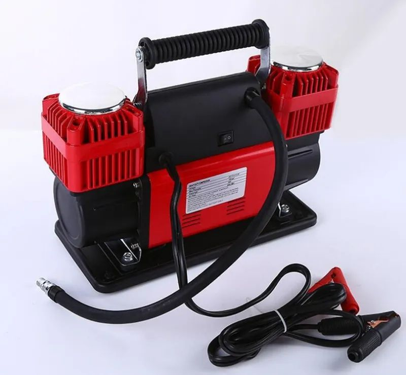 MSAC003 Double Cylinders 300L/min Cars 150 PSI Portable Air Pump 12v Car Air Compressor And Pipe Portable Tire Inflator