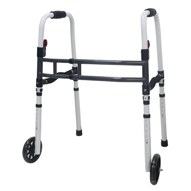 Adjustable Walking Frame with Wheels for Elderly