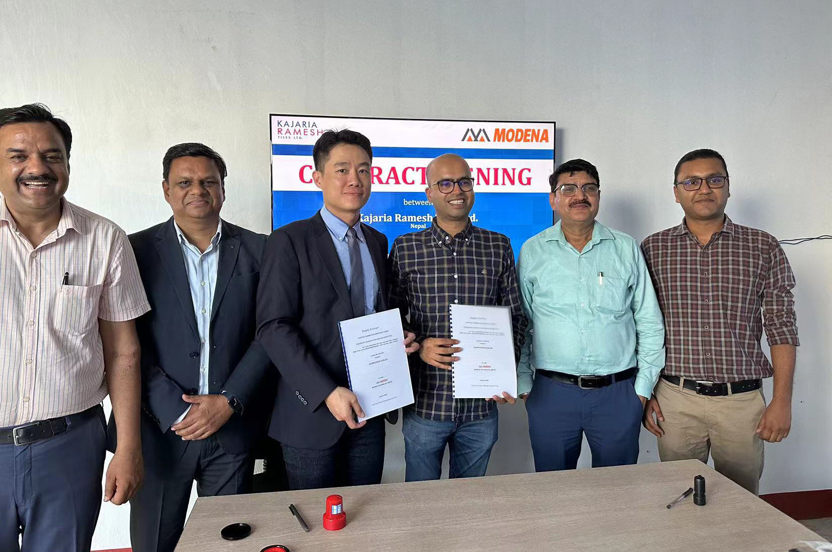 Modena being chosen for Kajaria & Ramesh Corp's JV plant in Nepal