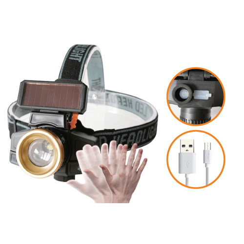 Solar hand wave sensor headlamp   -KS032-R