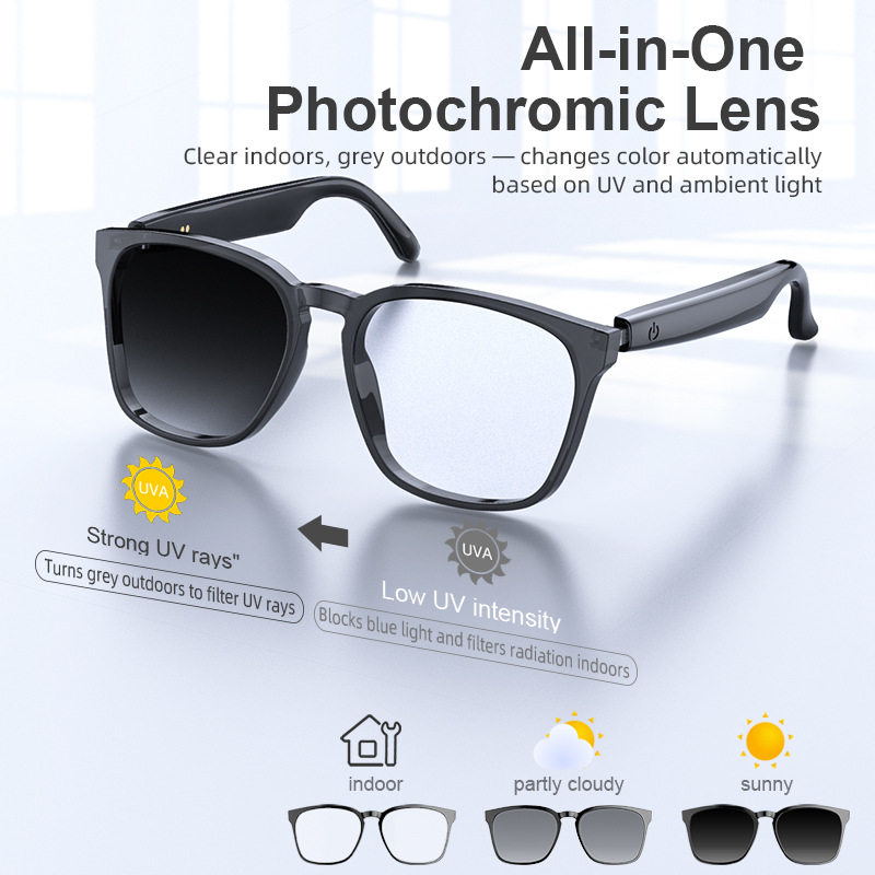 Photochromic Smart AI Glasses A14