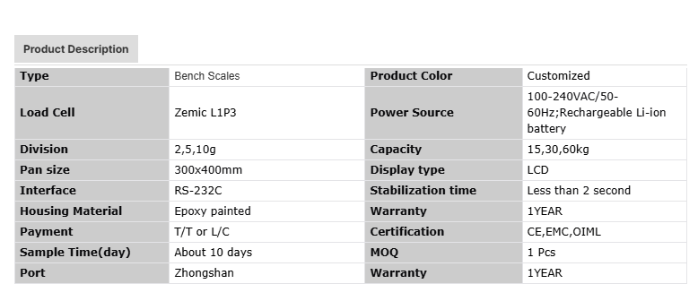 Luggage and parcel scales PS-01