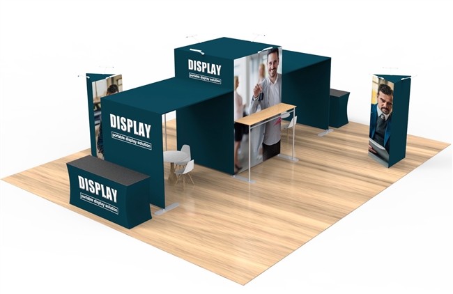 20x30ft tension fabric exhibition stand