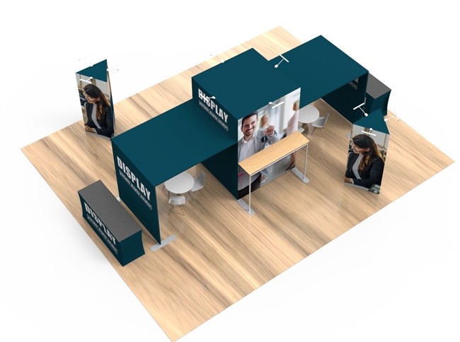 20x30ft tension fabric exhibition stand