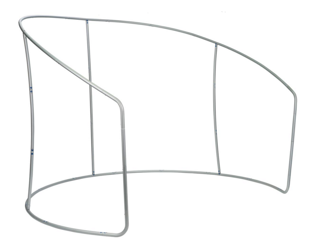 half circle fabric backdrop stand display