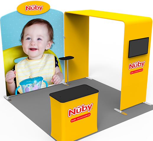 10x10ft custom arch trade show booth display