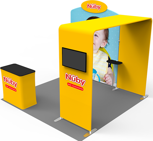 10x10ft custom arch trade show booth display