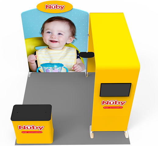 10x10ft custom arch trade show booth display