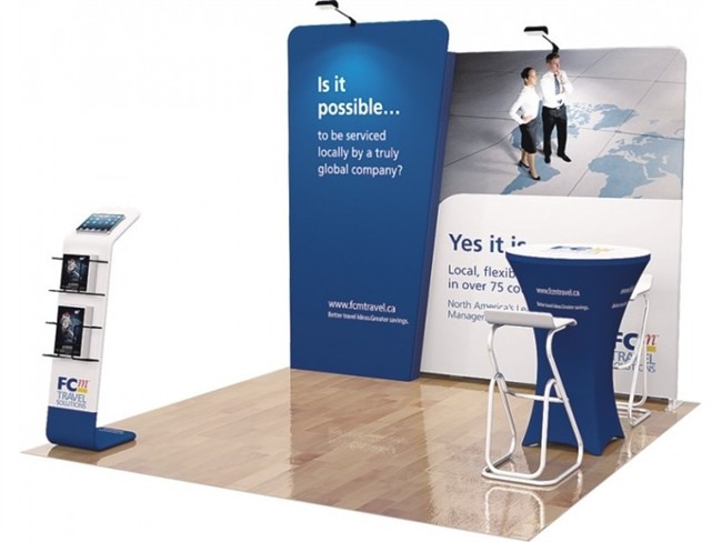 custom tension fabric expo stand exhibtion booth