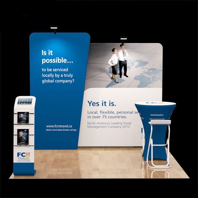 custom tension fabric expo stand exhibtion booth