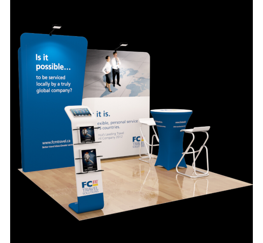 custom tension fabric expo stand exhibtion booth