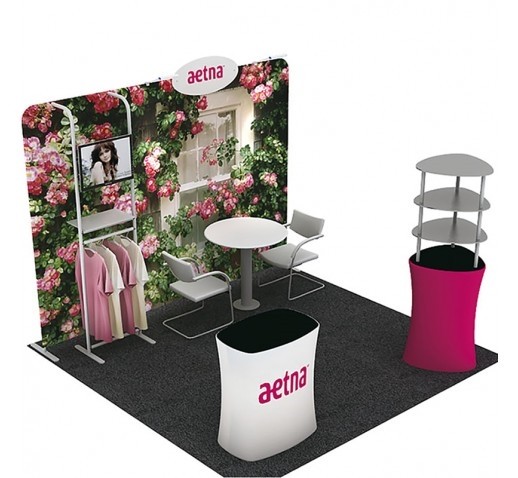 aluminum portable trade show booth display for clothes