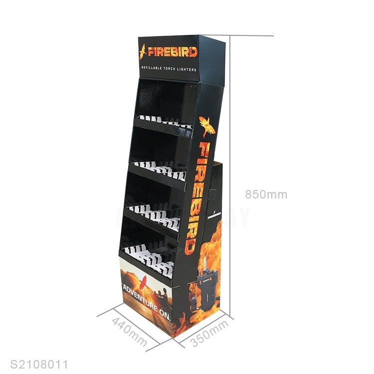 4 Tiers Floor Cardboard Display