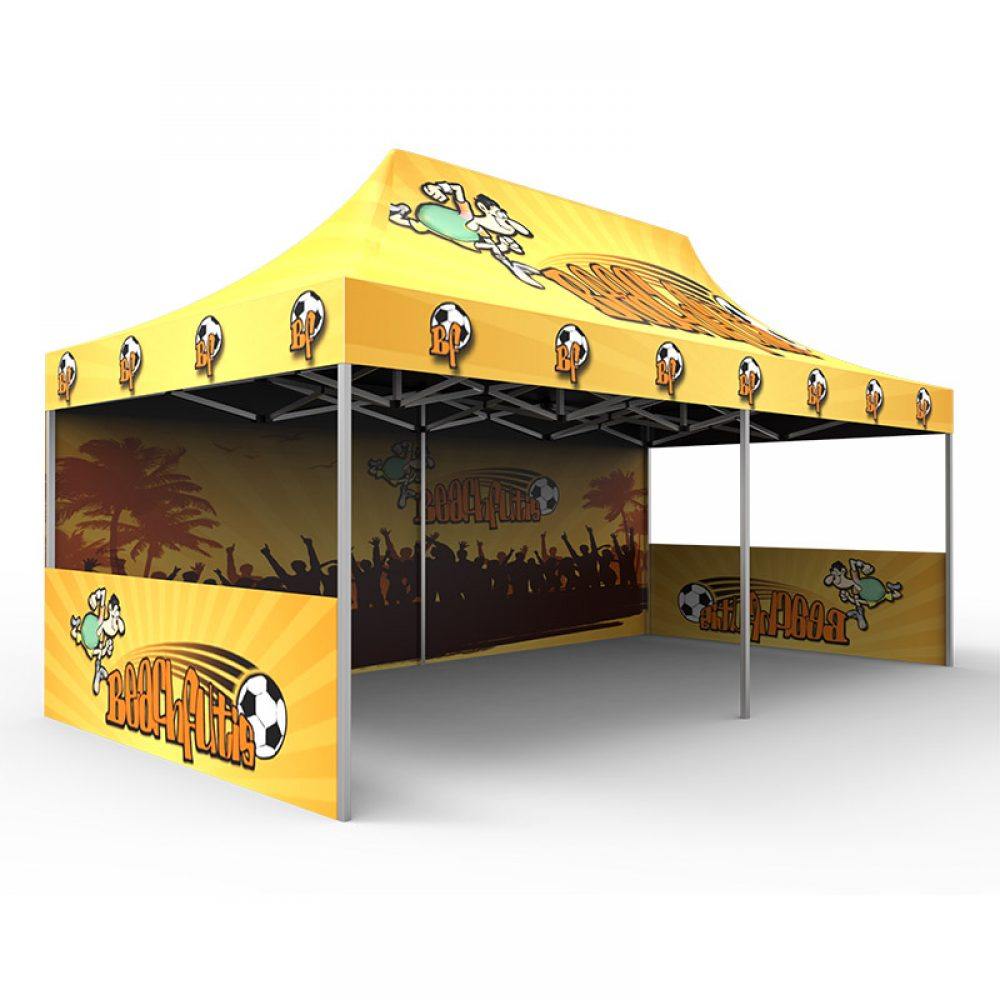 6x3 meter Aluminum pop up tent with print & logo
