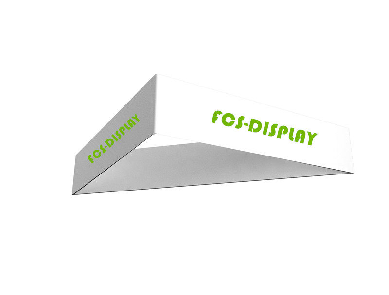 aluminum triangle exhibition booth top banner