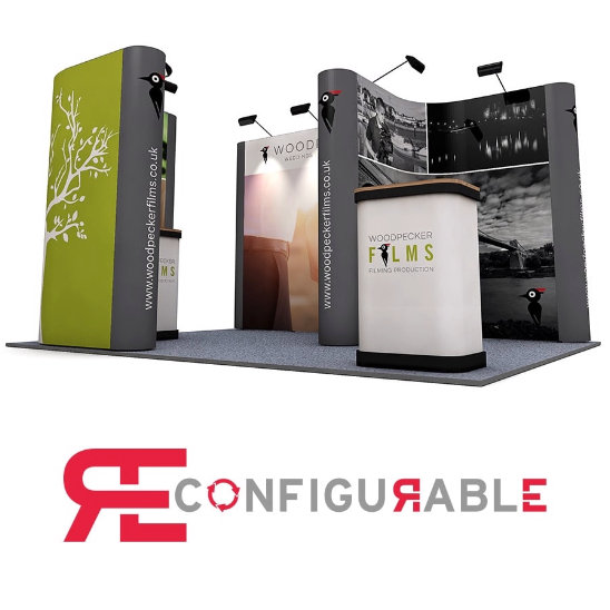 configuration PVC pop up exhibition booth display
