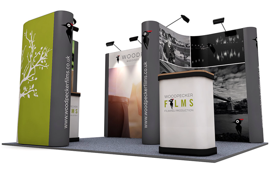 configuration PVC pop up exhibition booth display