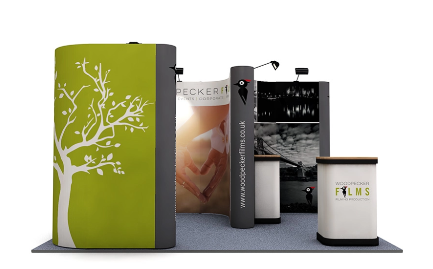 configuration PVC pop up exhibition booth display