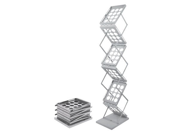 10ft or 20ft aluminum backdrop with roll up stand and literature