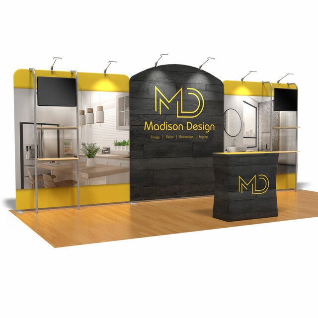 20ft custom easy setup trade show booth