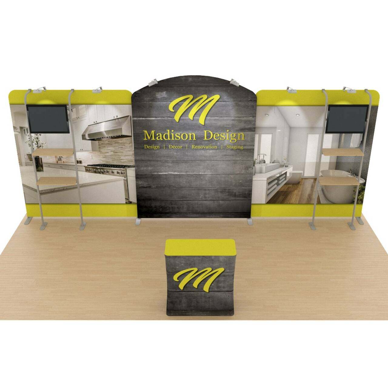 20ft custom easy setup trade show booth