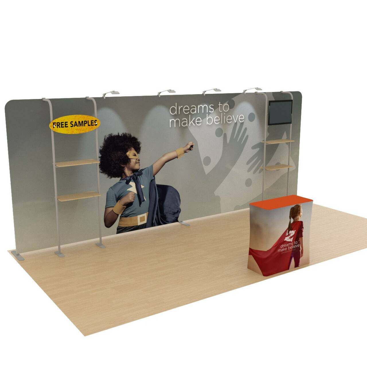 Quick Assemble Aluminum Tension Fabric Stand